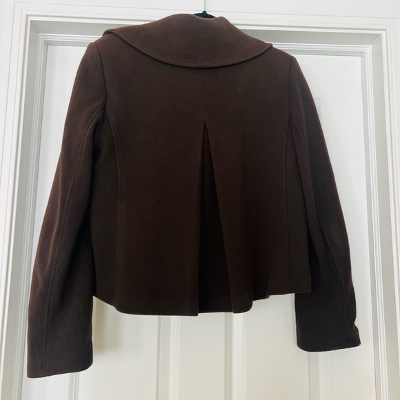 INC brown buttoned blazer size large.  Soft and stretchy - Picture 4 of 6